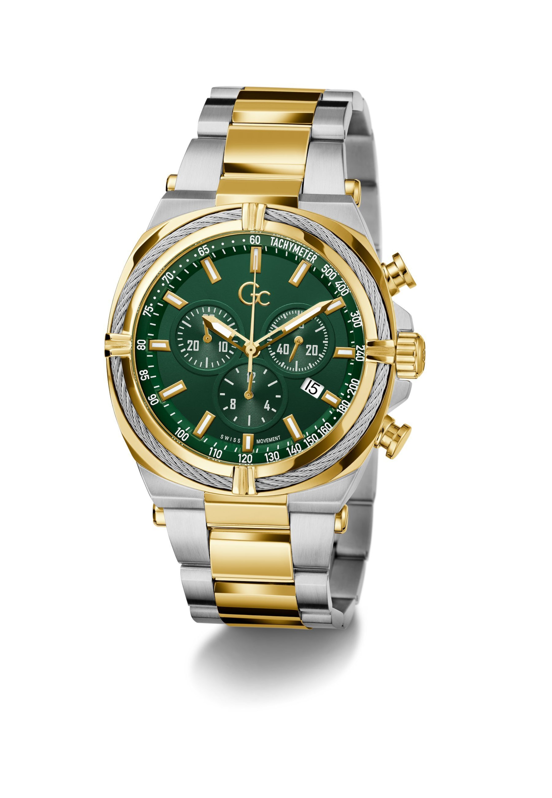 Gc Analogt ur 'IronClass' i sølv: forside