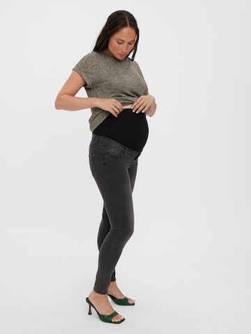 Vero Moda Maternity Regular Jeans 'TANYA' in Grijs: voorkant