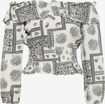 balts IZIA Blūze: no priekšpuses