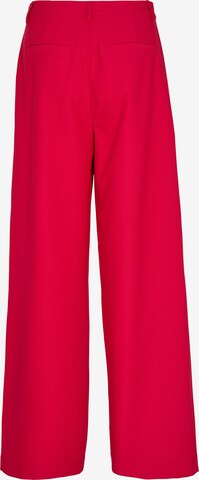 Wide leg Pantaloni di minimum in rosso