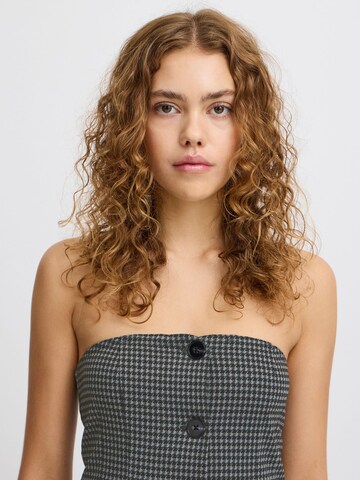 ICHI - Chaleco 'HOUNDSTOOTH' en negro