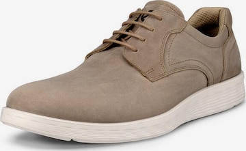 ECCO Lace-Up Shoes in Grey: front