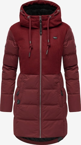 Manteau d’hiver 'Ashani' Ragwear en rouge : devant