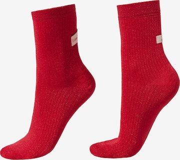CALZEDONIA Socken 'Christmas' in Rot: Vorderseite