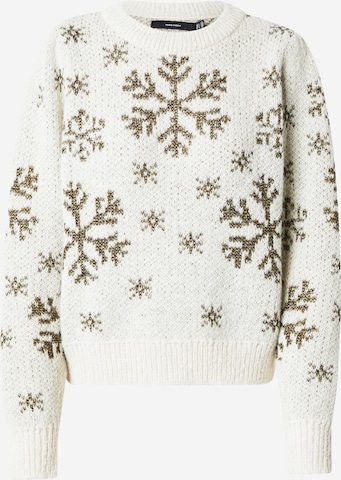 VERO MODAPulover 'VMSNOWY FROST' - bež boja: prednji dio