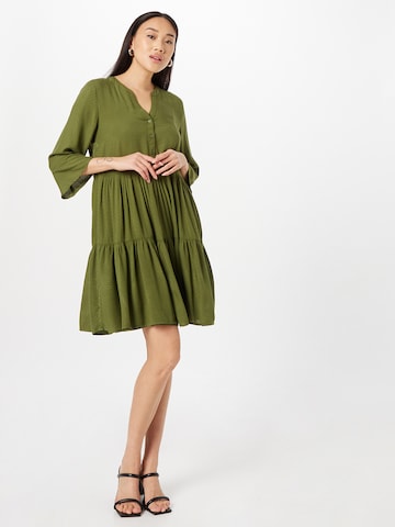 TOM TAILOR DENIM Shirt Dress in Green: front