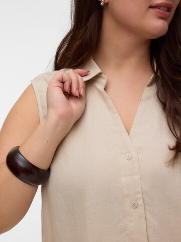 Vero Moda Curve - Blusa 'VMCMYMILO' en gris