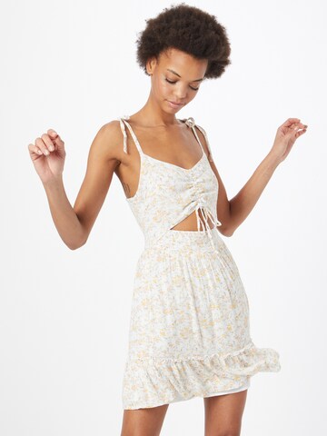 HOLLISTER Summer dress in White: front