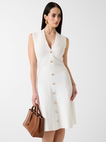 GUESS Kootud kleit 'AMBER', värv beež: eest vaates