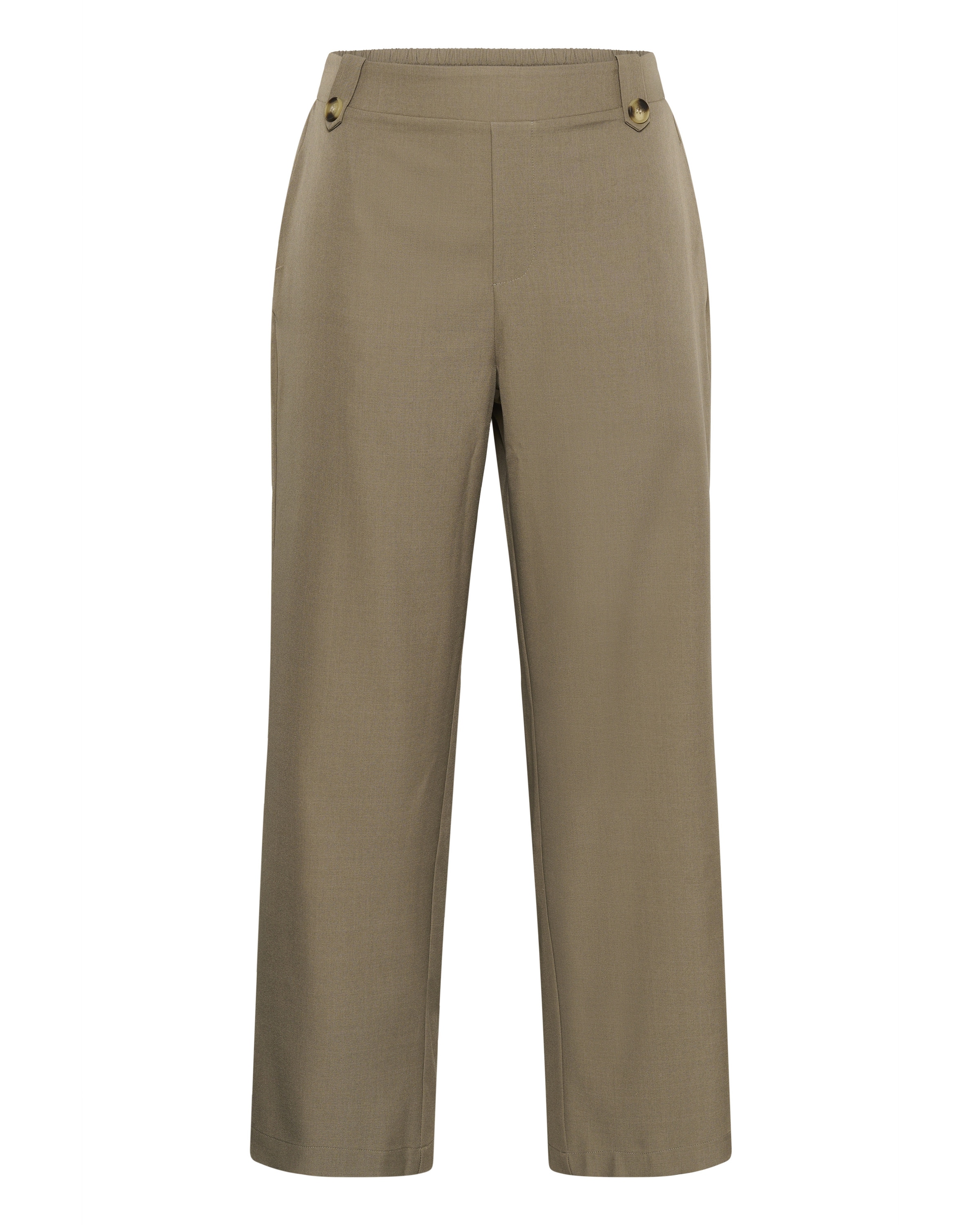 KAFFE CURVE Regular Broek 'KCvictoria' in Bruin: voorkant