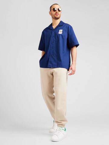 ADIDAS ORIGINALS Comfort fit Button Up Shirt 'Originals Leisure League' in Blue