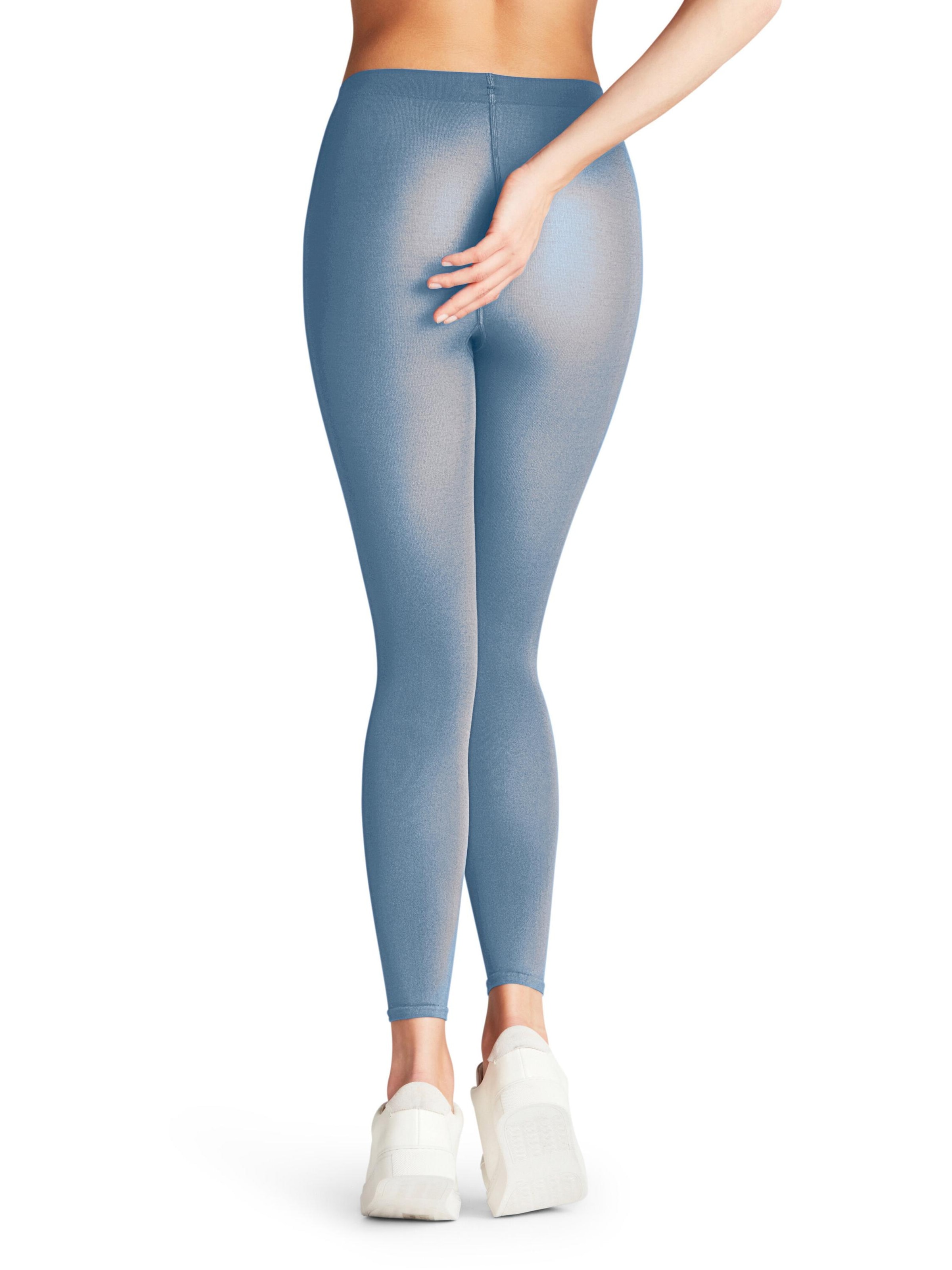 FALKE Skinny Leggings 'Cotton Touch' in Blue