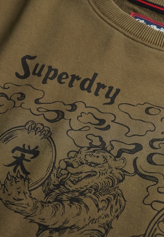 Superdry Sweatshirt 'Tokyo Narrative' in Groen