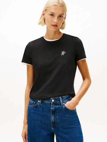 Tricou de la TOMMY HILFIGER pe negru: față