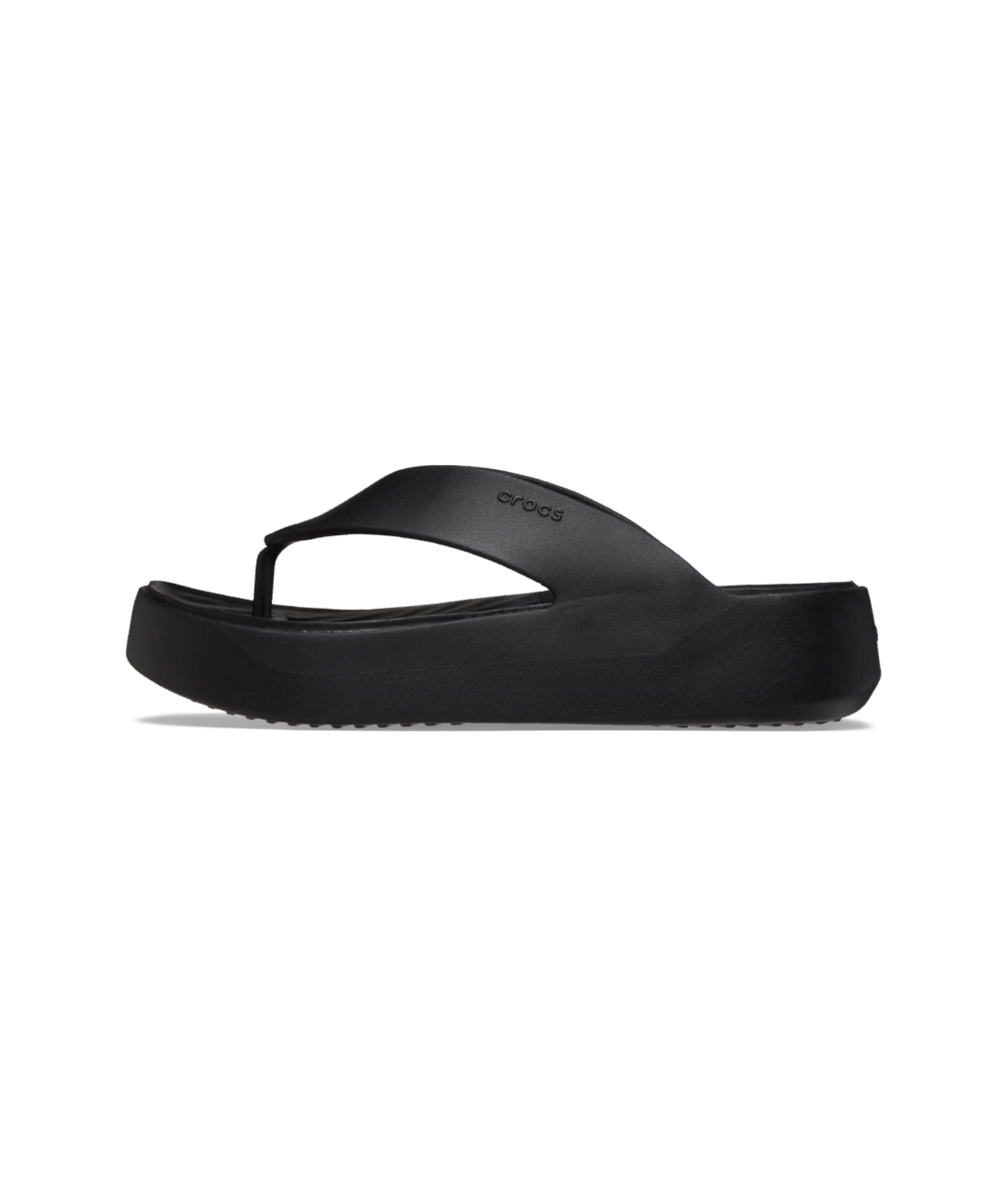 Crocs - Sandalias de dedo en negro: frente