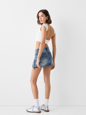 Jupe Bershka en bleu