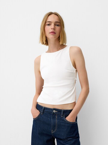 Haut Bershka en blanc : devant
