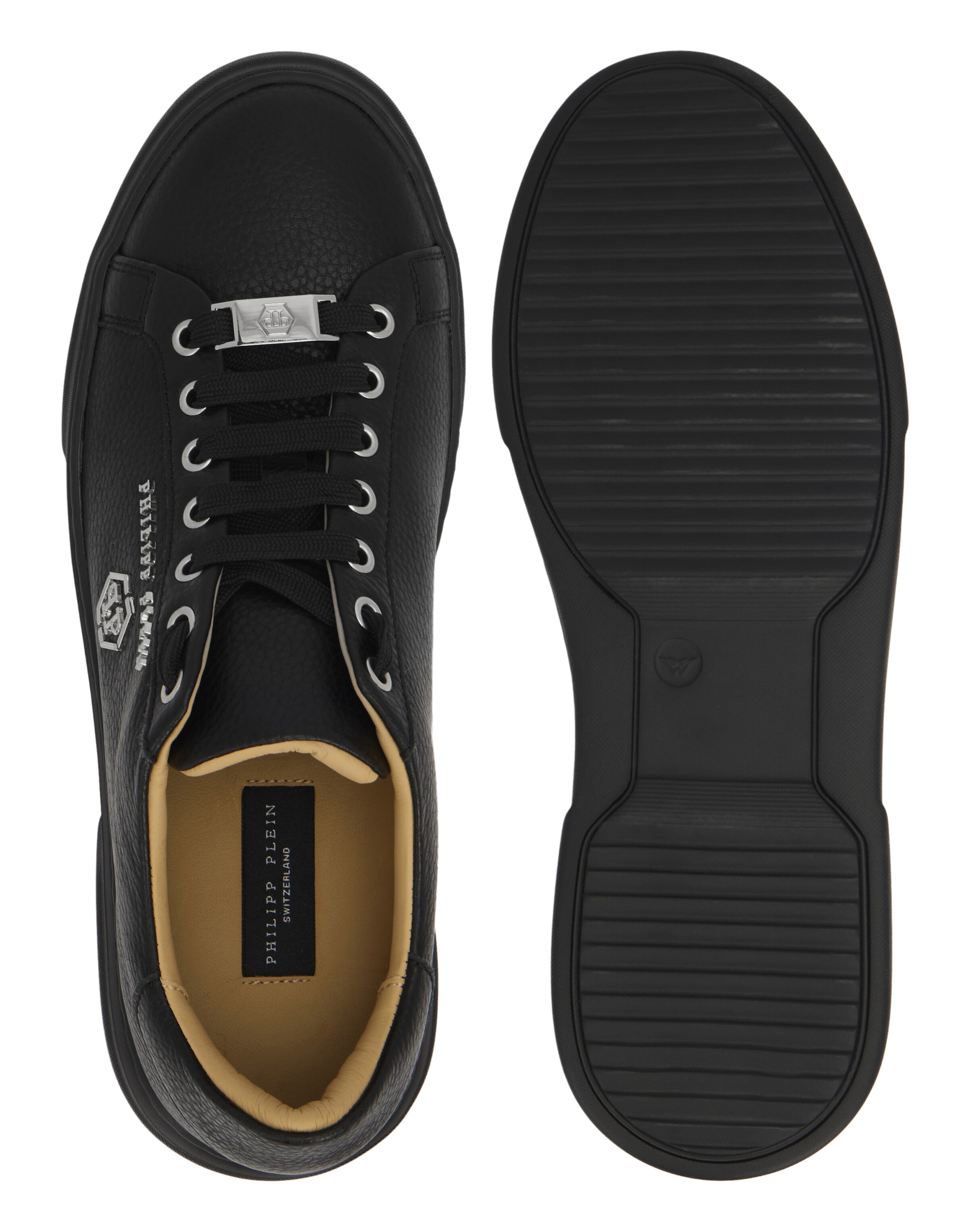 Baskets basses 'Hexagon' Philipp Plein en noir