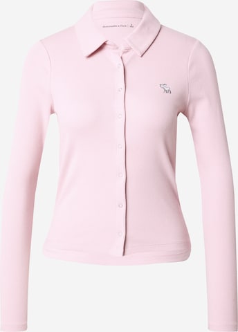 Abercrombie & Fitch - Camisa em rosa: frente