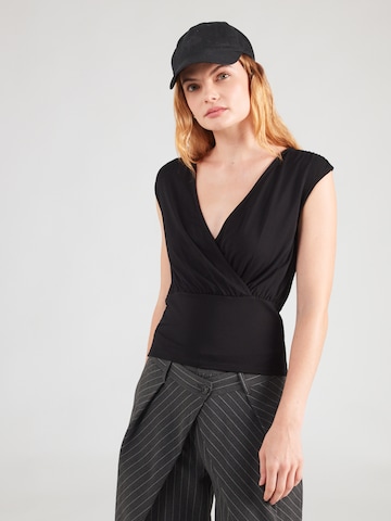 ABOUT YOU Top 'Lieselotte' - fekete: elől