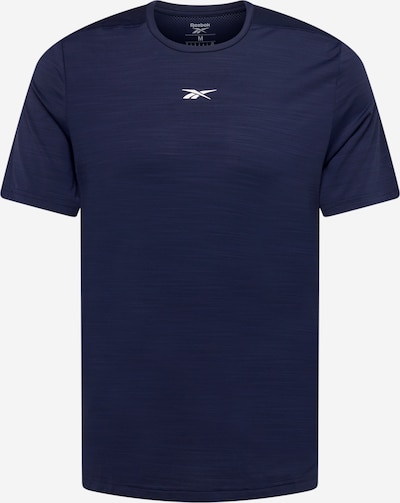 Reebok Sport T-Shirt fonctionnel en bleu foncé / blanc, Vue avec produit