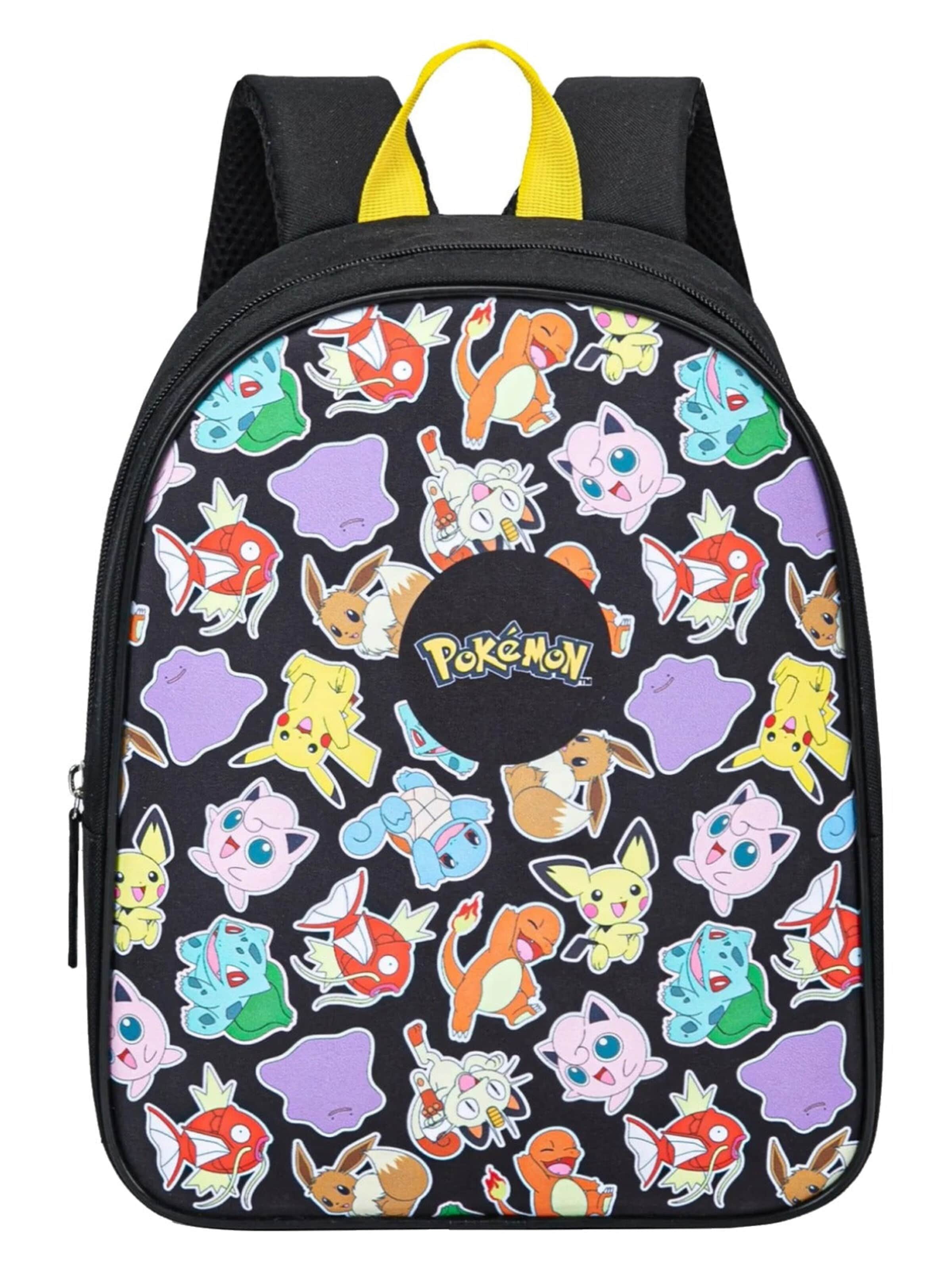 Pokémon Backpack 'Pokémon Rugzak All Over Print Zwart Hoogte 31 cm' in Grey