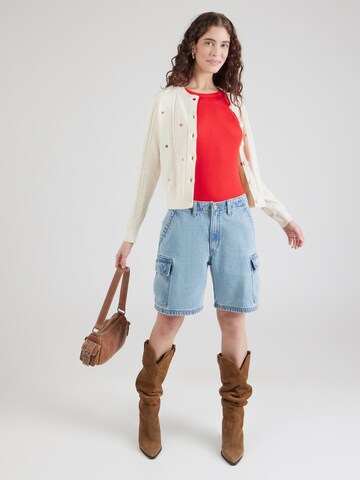 LEVI'S ® Knit cardigan 'MARAIS' in White: front