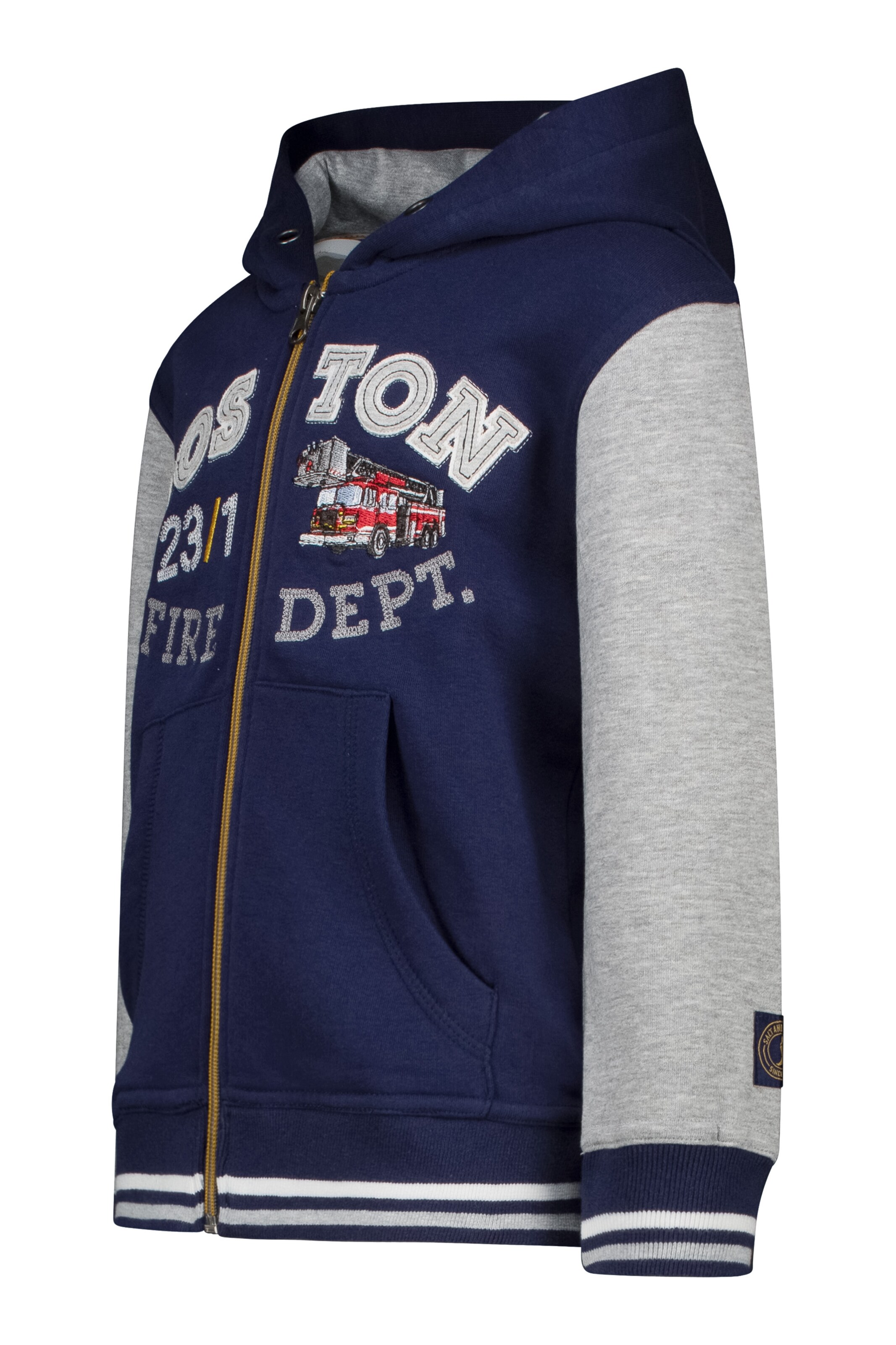 SALT AND PEPPER Collegejacke 'Boston Fire Dept.' in Blau