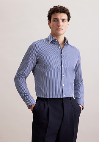 Coupe regular Chemise business SEIDENSTICKER en bleu : devant