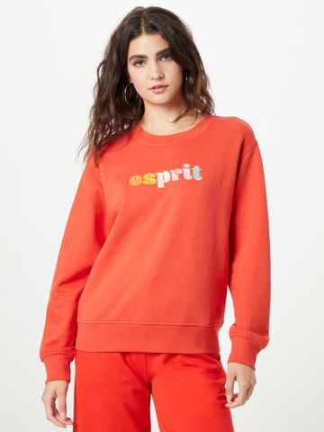 ESPRIT Sweatshirt in Orange: front