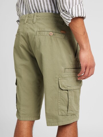 Regular Pantalon cargo bugatti en vert