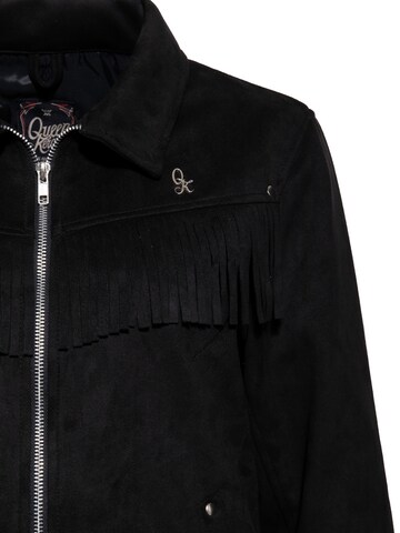 Queen Kerosin Zip-Up Hoodie in Purple