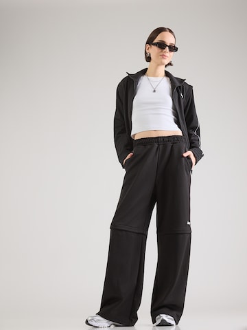 HUGO Lużny krój Spodnie 'Nateam_B' w kolorze czarny