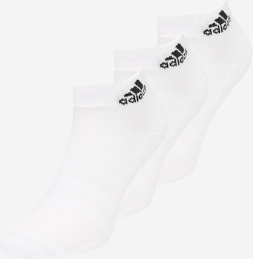 balta ADIDAS PERFORMANCE Sportinės kojinės 'Cushioned Sportswear Ankle 3 Pairs': priekis