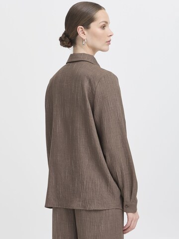 ICHI - Blusa ' REMI ' en marrón