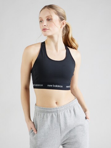 new balance - Soutien Bustier Soutien de desporto em preto: frente