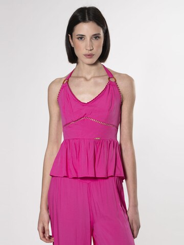 Influencer Top in Pink: Vorderseite