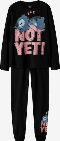 NAME IT Yöpuku 'NKFAnda Stitch' värissä musta: etupuoli