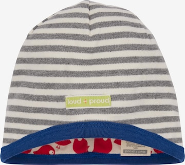 loud + proud Beanie in Grey: front