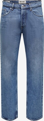 regular Jeans 'Edge' di Only & Sons in blu: frontale