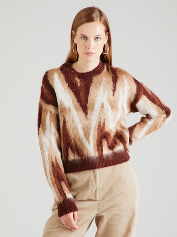 ONLY Sweater 'LOTTIE' in Brown: front