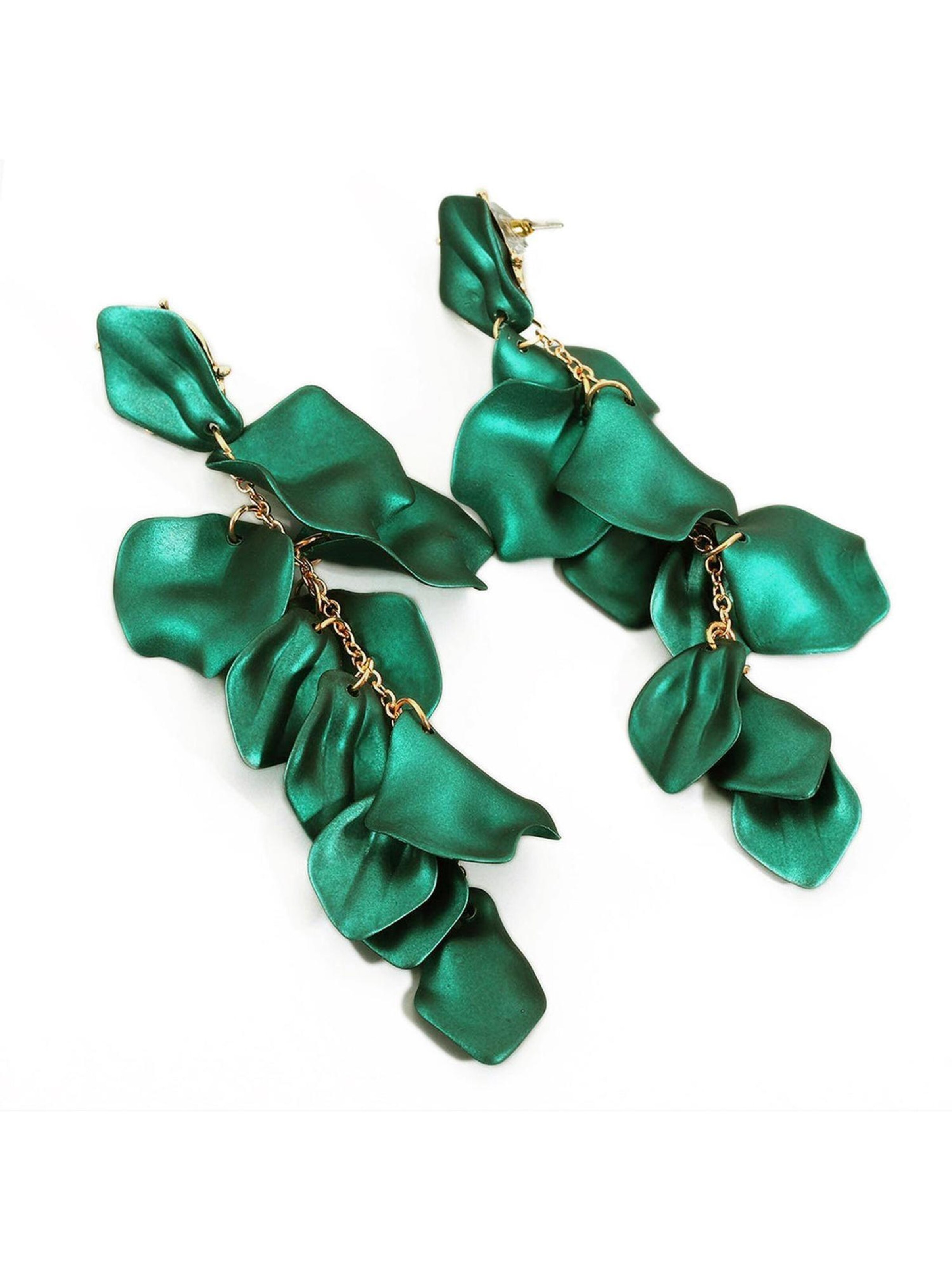 AVANT-GARDE PARIS Earrings 'Ulrikesa' in Green
