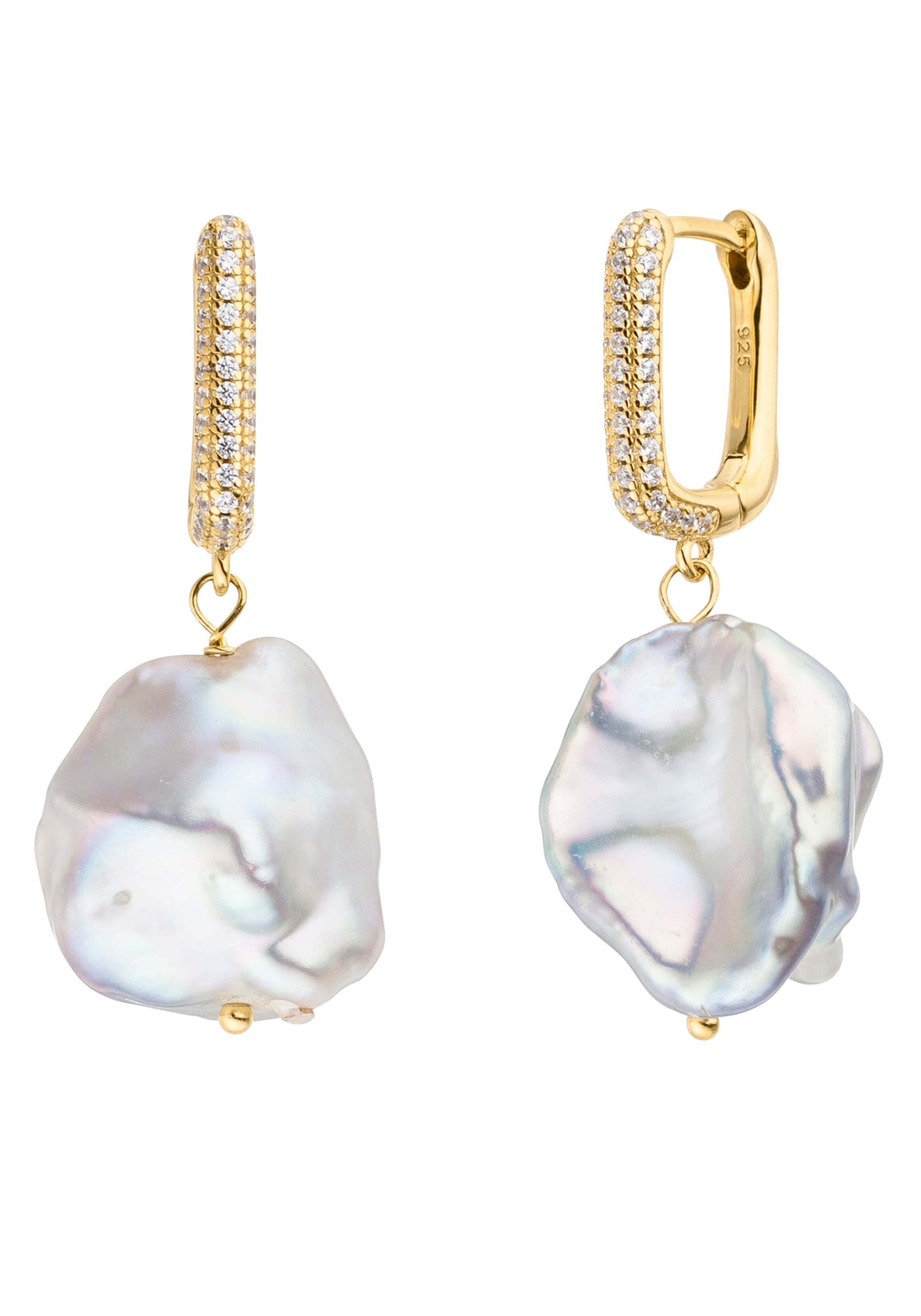 FIRETTI Ohrringe in Weiß: Vorderseite