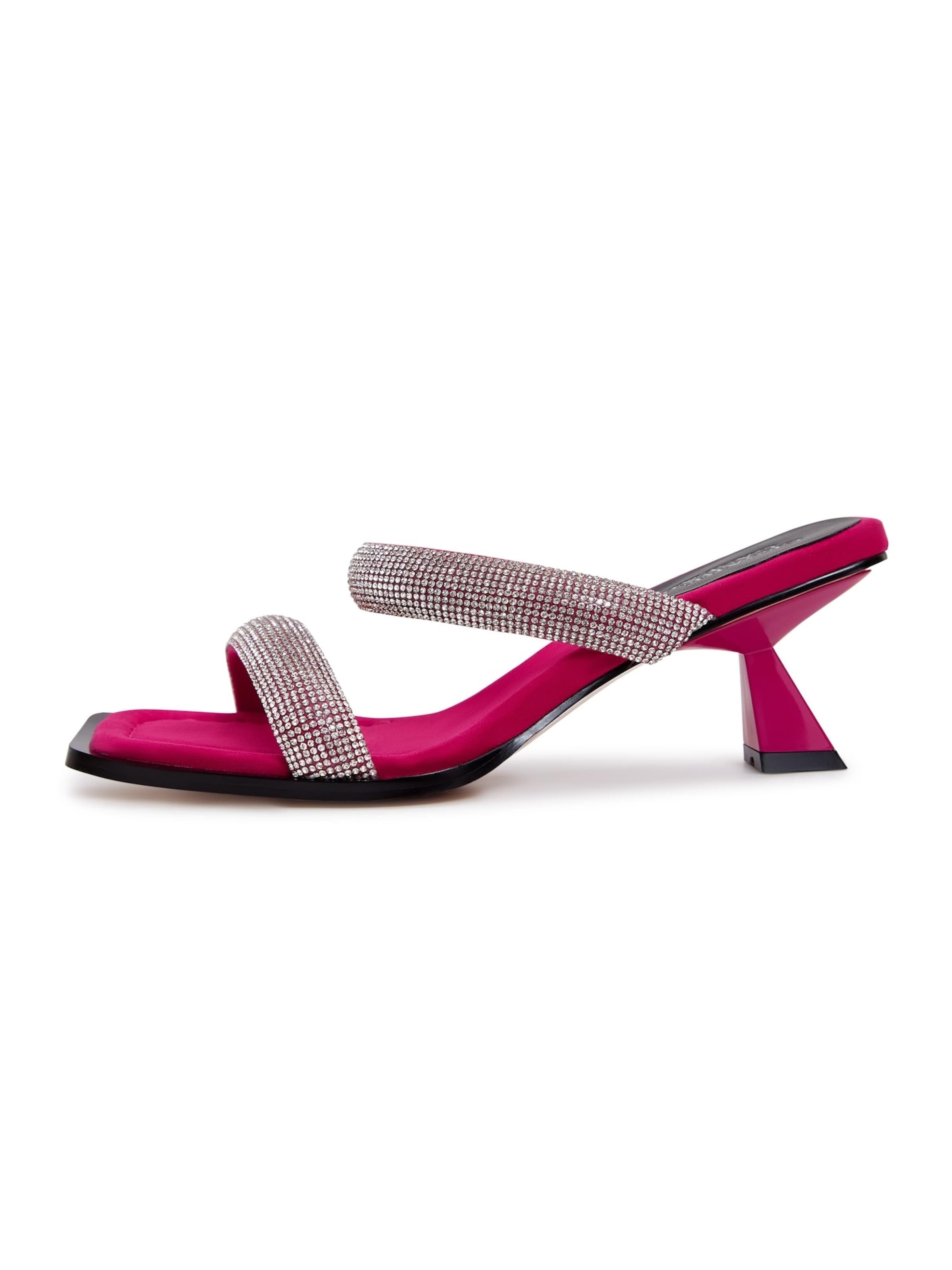 CESARE GASPARI Sandale in Pink: Vorderseite