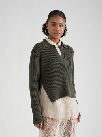 WEEKDAY Sweater 'Halima' in Green: front