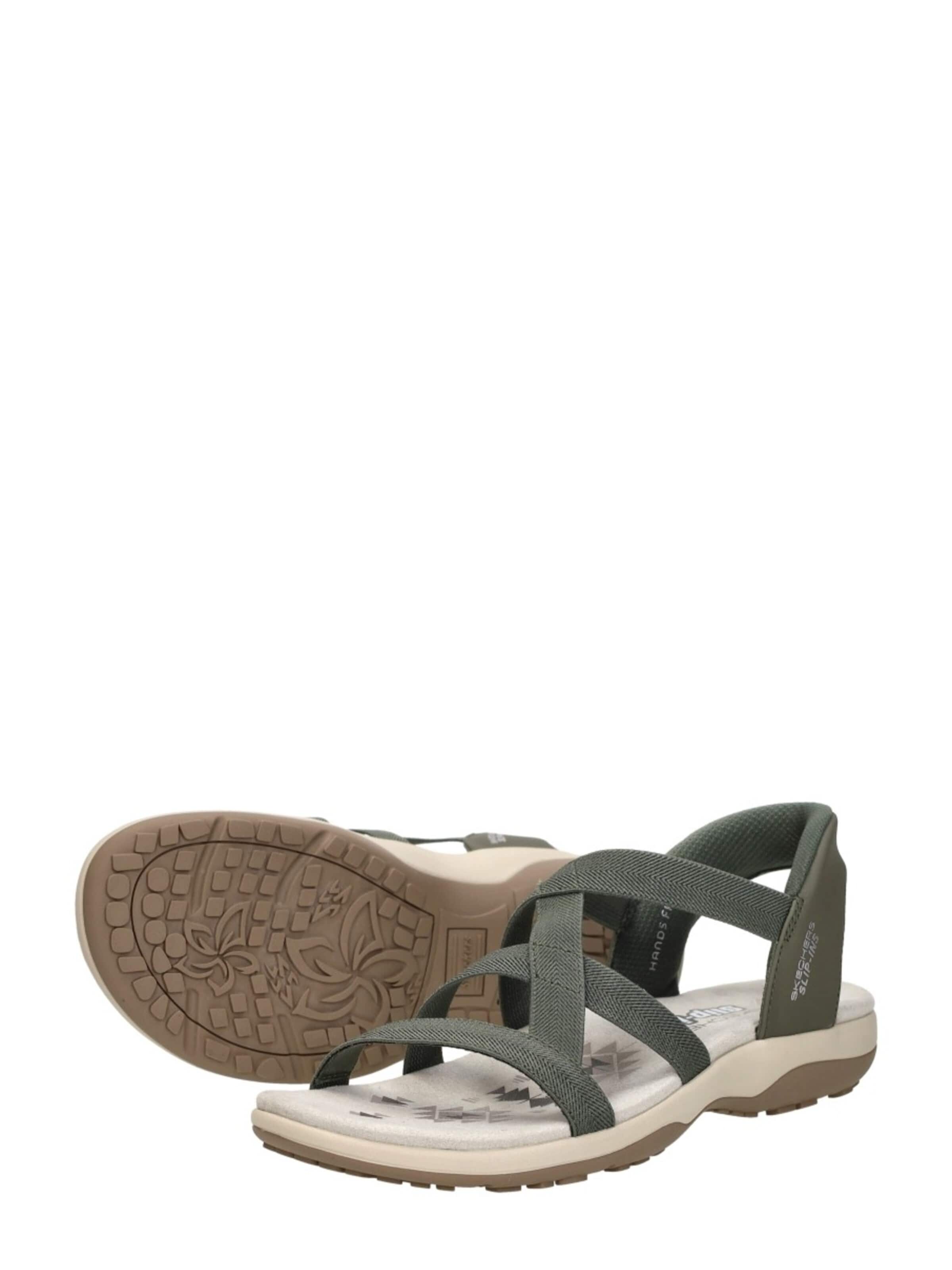 SKECHERS Sandal 'Slip-Ins: Reggae Slim' in Green
