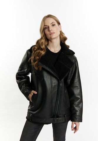 DreiMaster Vintage Winter Jacket in Black: front