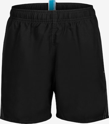 ARENA Beach Short 'LOGO JR BOXER' in Schwarz: Vorderseite