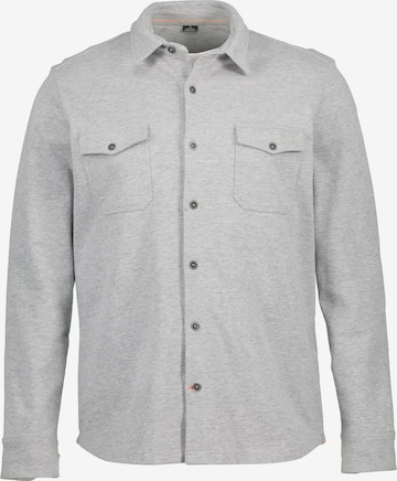 STHUGE Button Up Shirt in Grey: front
