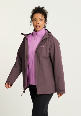 JACK WOLFSKIN Performance Jacket in Purple: front
